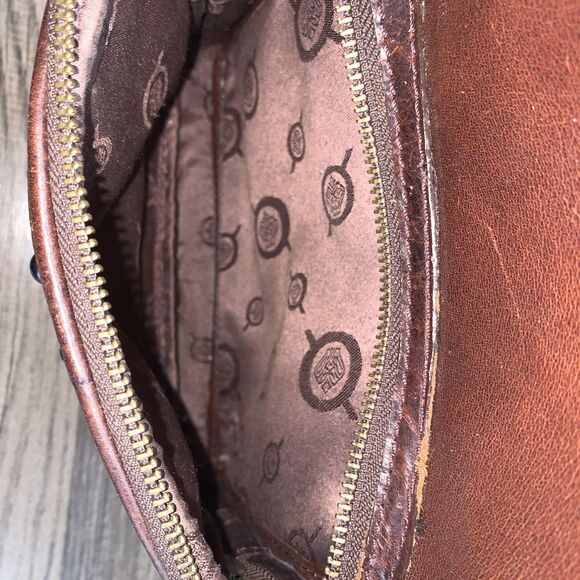 Born Metro Backpack Brown Leather Metal Studs Top Handle main image 10